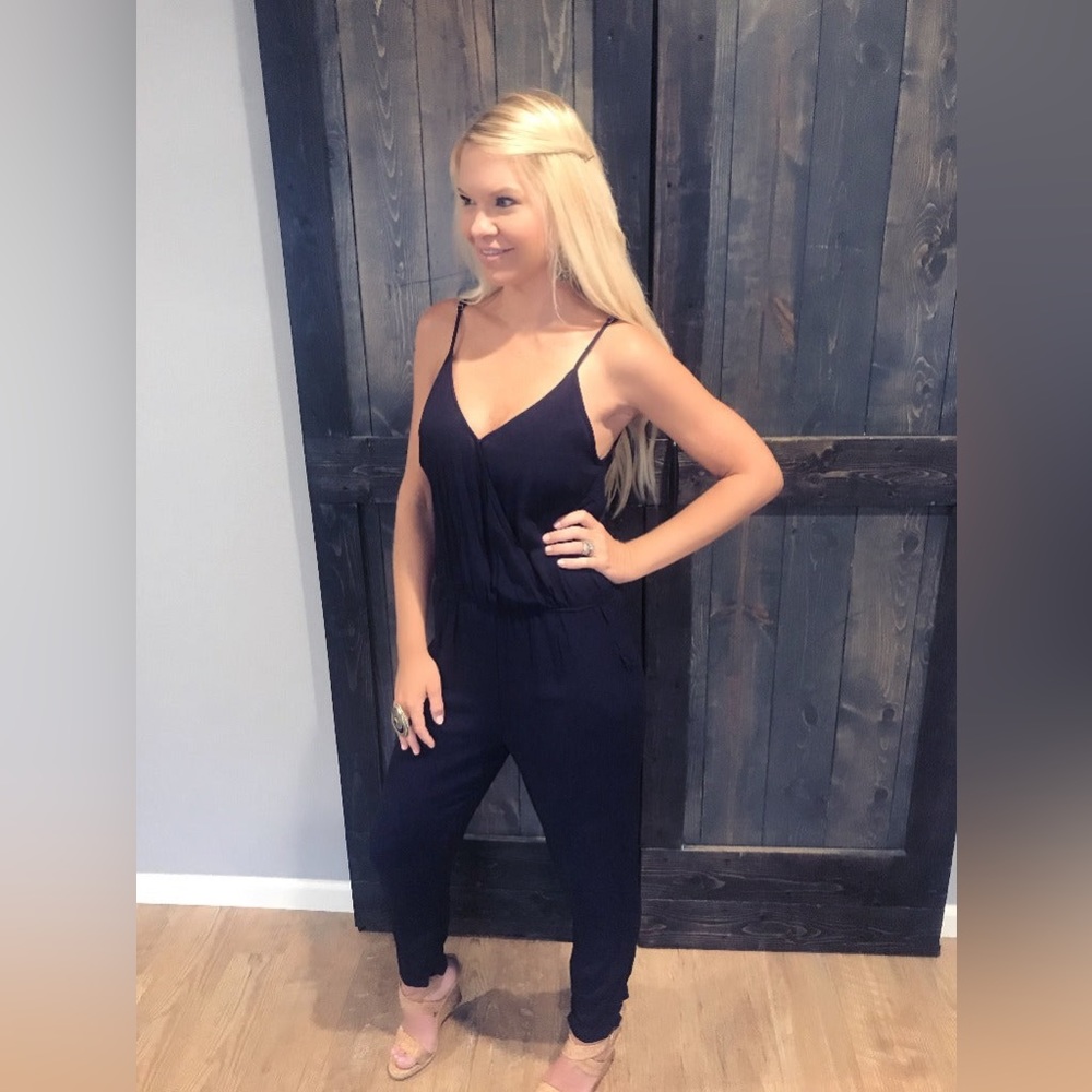 Navy Blue Jumpsuit